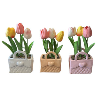 Bomboniera Vaso Tulipani Paben h.24 cm.