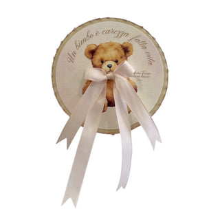 Bomboniera Tamburello New Born Collection Madame Fioccò Ø13 cm.