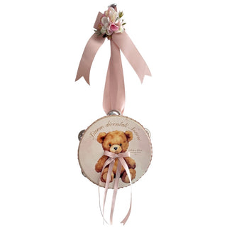 Bomboniera Tamburello New Born Collection Madame Fioccò Ø18 cm.