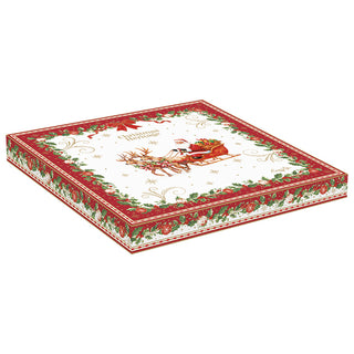 Piatto Aperitivo "Christmas Heritage" Easy Life 25x25 cm.