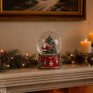 Decoro Sfera Acqua Babbo Pino EDG h.17.5 cm.