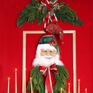 Ghirlanda Natalizia "Abbraccio di Natale" Fiori di Lena 110 cm.
