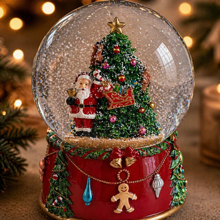 Decoro Sfera Acqua Babbo Pino EDG h.17.5 cm.