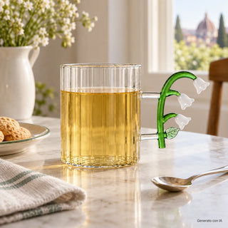 Mug Ottica Fiore Bianco "Botanica" Ichendorf Milano