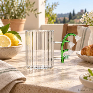 Mug Ottica Fiore Bianco "Botanica" Ichendorf Milano