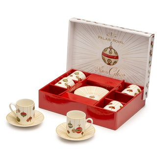 Set 6 Tazze Caffè Palais Royal "Xmas Glow" Lamart