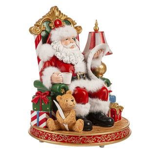 Carillon Santa Claus con Led Palais Royal Lamart h. 28 cm.