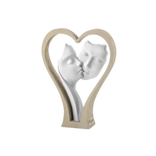 Bomboniera Coppia Visi Cuore Bongelli Preziosi 18 cm.