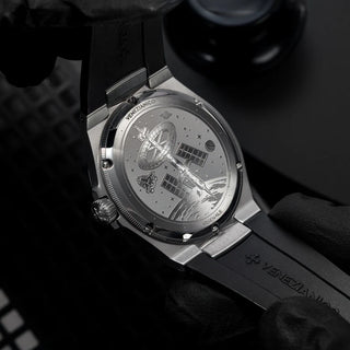 Orologio Solo Tempo "Arsenale Ultrablack" Venezianico