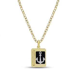 Collana Ancora in Oro Giallo 18kt.