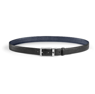Cintura Reversibile Signet Nero e Blu Montegrappa 30 mm.