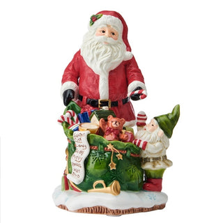 Babbo Natale Musical Fitz And Floyd Lamart h.30 cm.