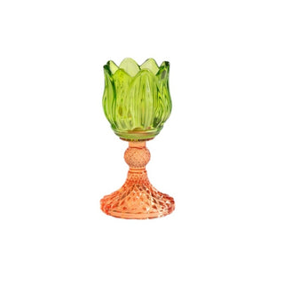 Bomboniera Portacandela Tulipano Mandorle Paben h. 15.5 cm.