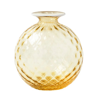 Vaso Monofiori Balloton Medio Burro Venini 20,5 cm.