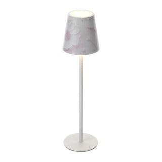 Bomboniera Lampada Led Rosa "Canvas" Hervit h. 27 cm.