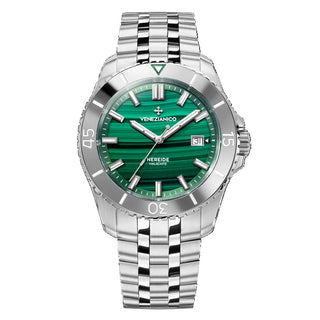 Orologio Solo Tempo "Nereide Malachite" Venezianico