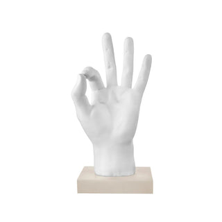 Bomboniera Mani Dita Ok Bianco/Nocciola Bongelli Preziosi h.12 cm.