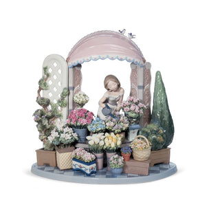 Scultura Donna "Fiorire" Lladrò