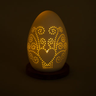 Uovo In Porcellana Con Led