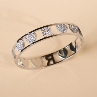 Bracciale Rigido Manetta Con Iniziale David Jewels