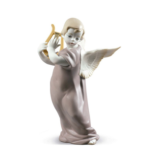 Scultura "Angelo Con Lira" Lladrò
