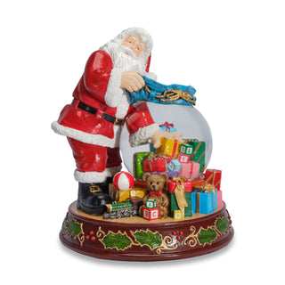Sfera C/Luci e Musica "Magic X'Mas" Henriette h.23 cm.