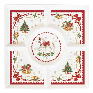 Piatto Aperitivo "Christmas Tale" Easy Life 25x25 cm.