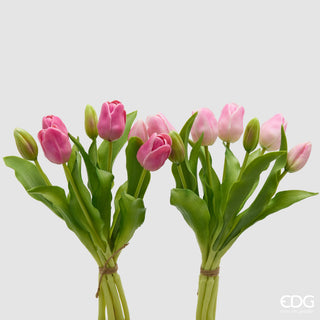 Bouquet di 7 Tulipani Real Touch EDG h. 30 cm.