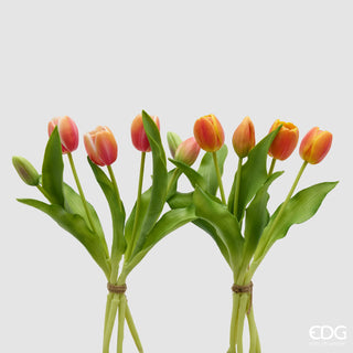 Bouquet di 5 Tulipani Mix Real Touch EDG h. 30 cm.