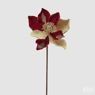 Set 6 pz. Magnolia Velluto Ramo EDG h. 47 cm.