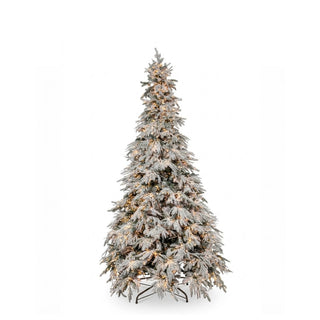 Albero di Natale Pino Mont Blanc 2500 MiniLed Fiori di Lena - h.210 cm.