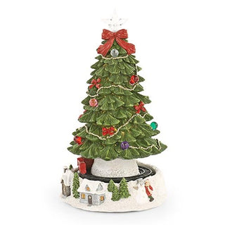 Albero con Treno con Musica, Movimento e Led TonoSuTono h.31 cm.