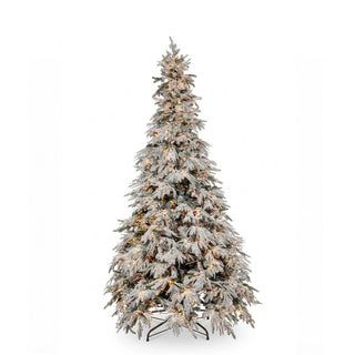 Albero di Natale Pino Mont Blanc 3200 MiniLed Fiori di Lena - h.240 cm.