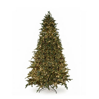 Albero di Natale Pino Courmayeur 5000 MiniLed Fiori di Lena - h.240 cm.