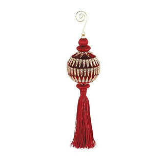 Set 4 Sfere di Natale in Velluto TonoSuTono h.22 cm.