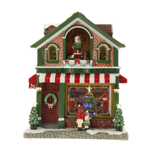 Christmas Toyshop con Led, Musica e Movimento Timstor 33x20,4x40,8cm.