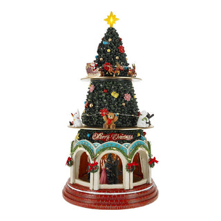 Albero Natalizio con Led, Musica e Movimento Timstor 28×28×52 cm.