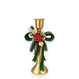 Candeliere "Emozioni di Natale" Fiori di Lena h.26 cm.