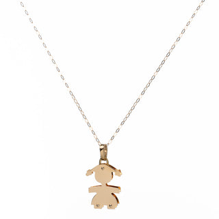 Collana Con Bimba In Oro 18kt