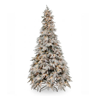 Albero di Natale Pino Mont Blanc 4500 MiniLed Fiori di Lena - h.270 cm.