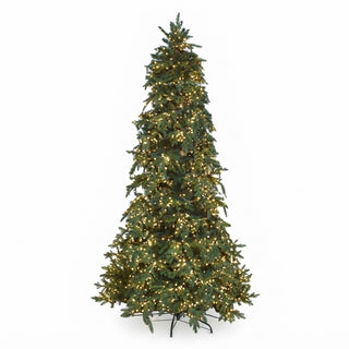 Albero di Natale Pino Courmayeur Slim 3500 MiniLed Fiori di Lena - h.240 cm.
