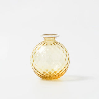 Vaso Monofiori Balloton Medio Burro Venini 20,5 cm.