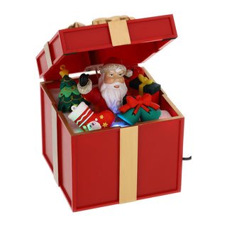 Bomboniera Gift Box Musicale c/Led Hervit 12x13xh.14 cm.