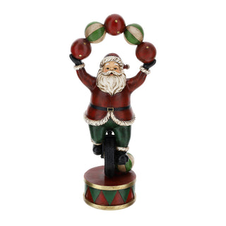 Bomboniera Babbo Natale Monociclo Hervit 16xh.36 cm.