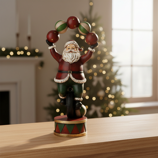 Bomboniera Babbo Natale Monociclo Hervit 16xh.36 cm.