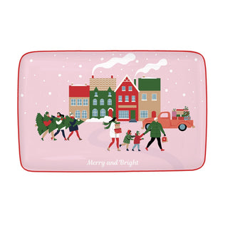 Vassoio "Christmas Twist" Easy Life 22x14 cm.