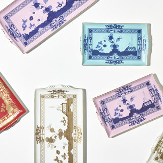 Vassoio Rettangolare Grande "Oriente Italiano Aurum" Richard Ginori