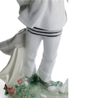 Figura Lladrò "Bimba con Bulldog Francese"
