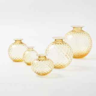 Vaso Monofiori Balloton Medio Burro Venini 20,5 cm.
