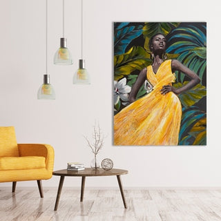 Quadro Beauty in Yellow Dress Imageland 90x120 cm.